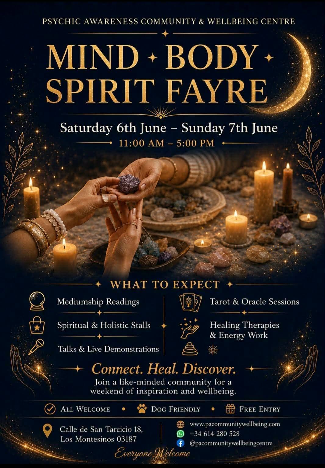 Mind Body Spirit Fayre Los Montesinos Junio 2026