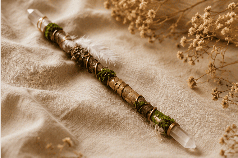 Varita ceremonial personalizada creada artesanalmente
